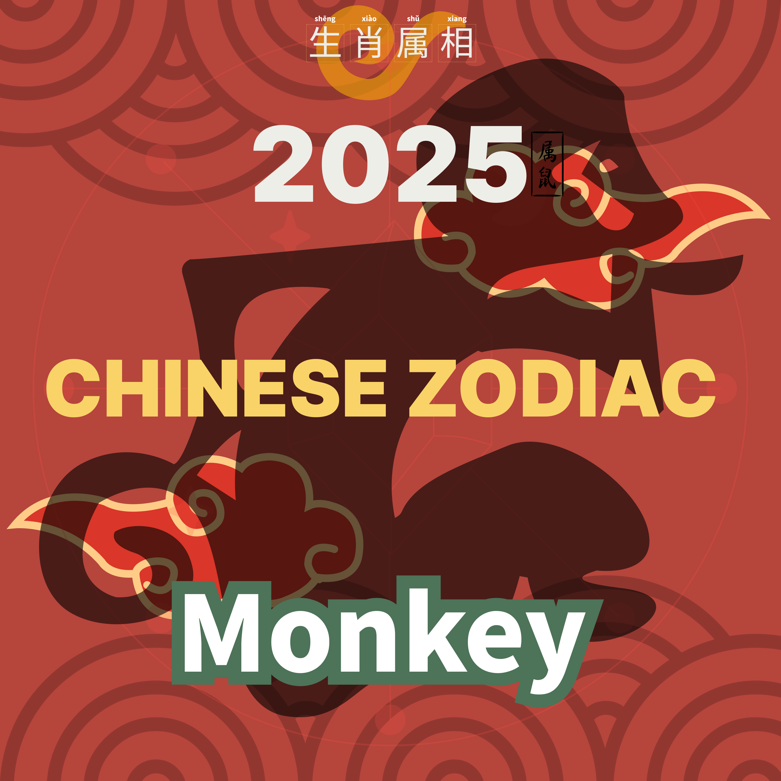 Chinese Zodiac Monkey - The Playful, Quick-Witted Symbol