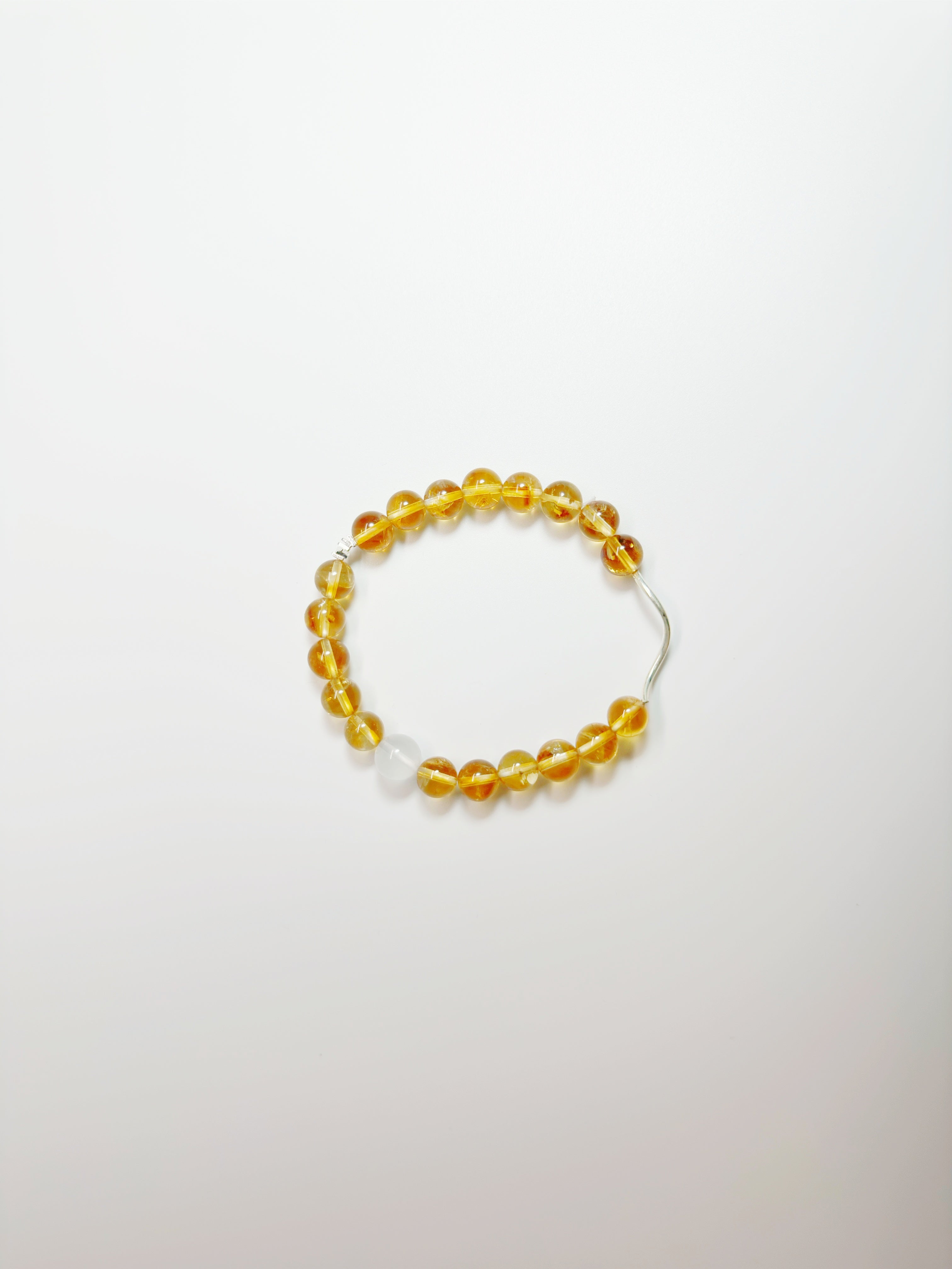 Builders Luck & Grounded Success – Handcrafted Milky White Jade & Crystal Bracelet