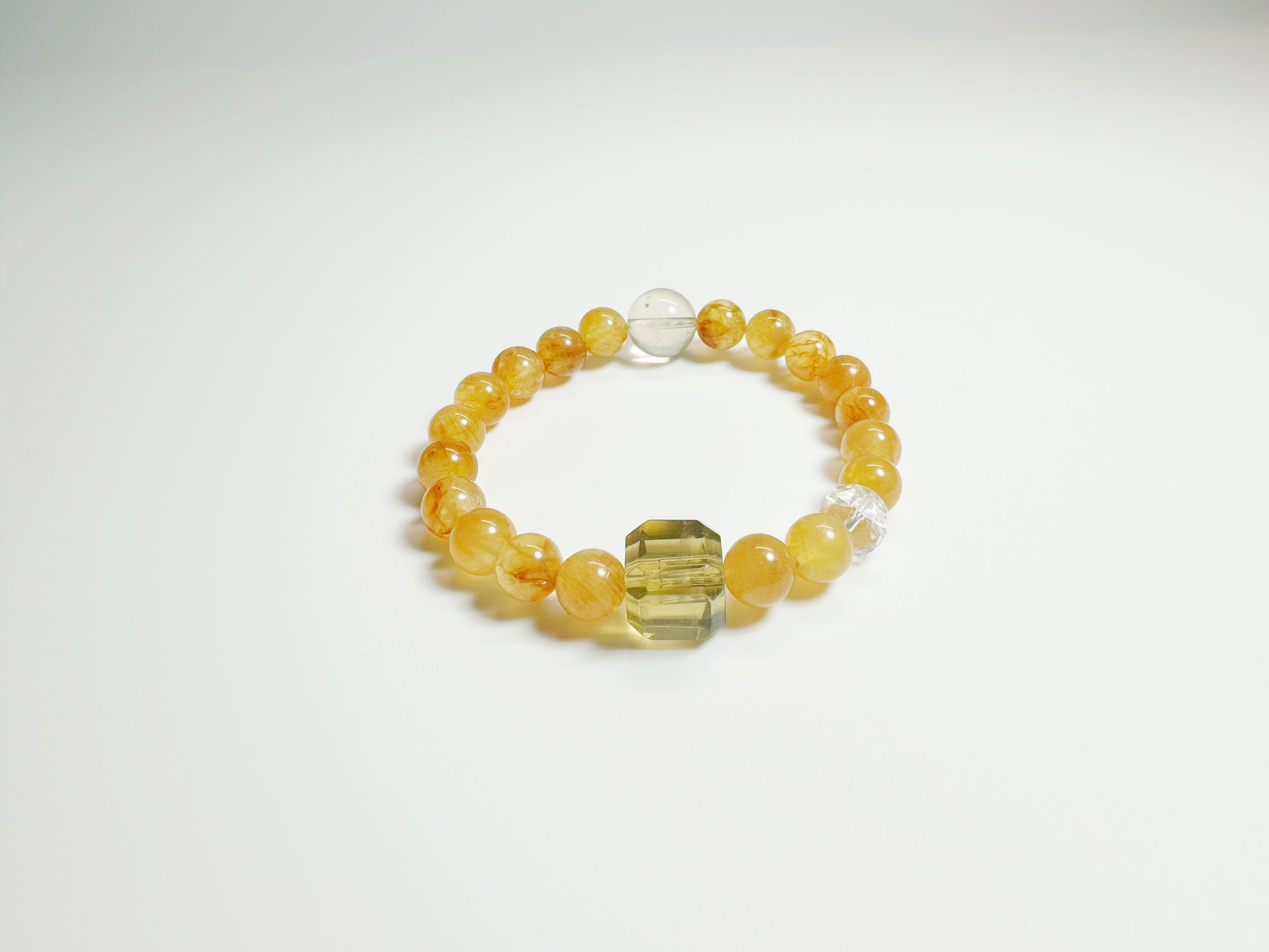 The Jīn(金) – Handcrafted, Crystal Bracelet