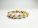 Feng Shui multicolored metaphysical bracelet with labradorite and Coral Stone - emotional harmony energy