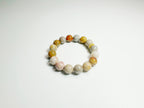 Feng Shui multicolored metaphysical bracelet with labradorite and Coral Stone - emotional harmony energy
