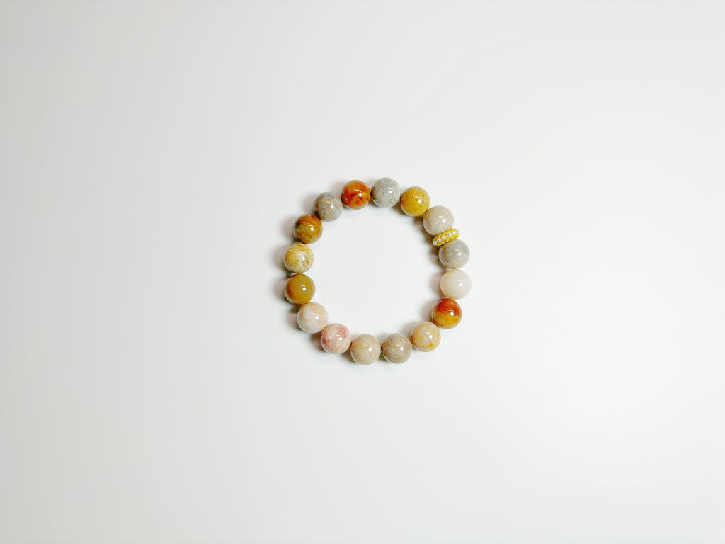 The Měi(美) – Handcrafted, Coral Bracelet