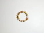 Feng Shui multicolored metaphysical bracelet with labradorite and Coral Stone - emotional harmony energy