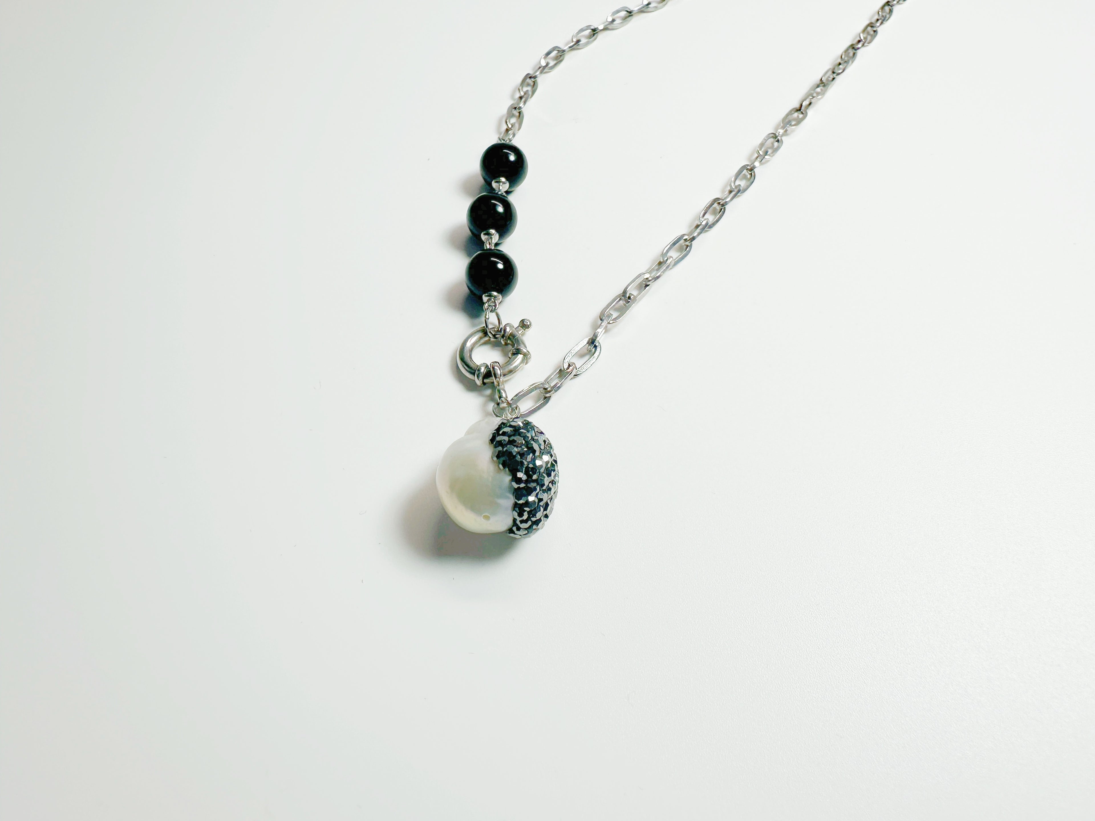 Feng Shui obsidian protection trio set with black/rainbow/snowflake stones - metaphysical energy armor