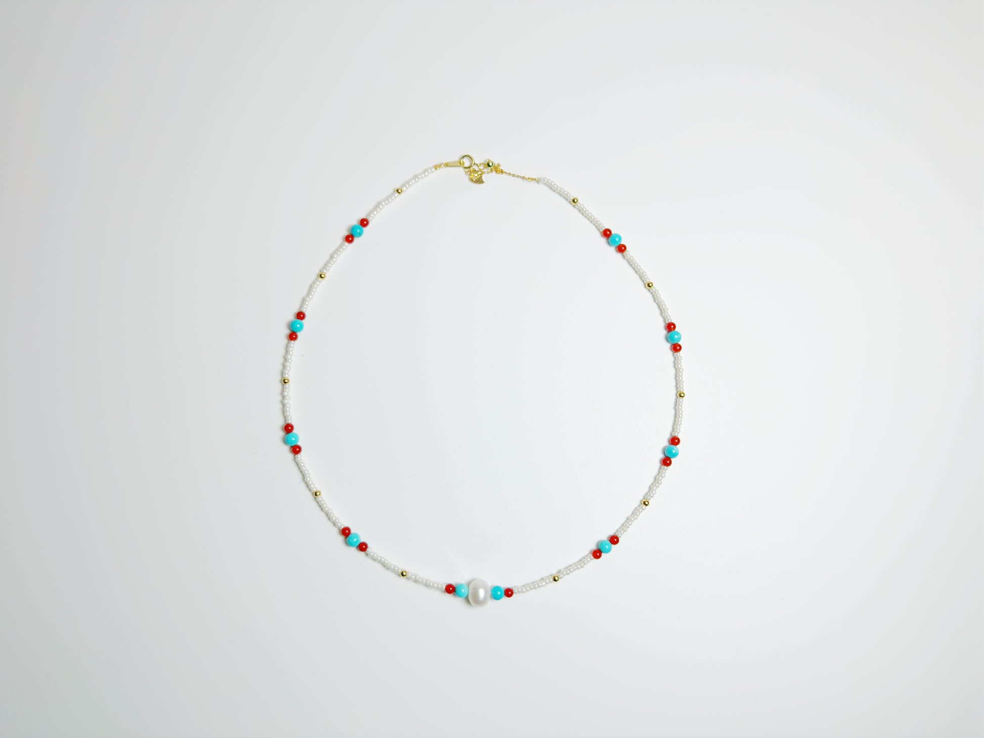 The Zhēn(珍) – Handcrafted, Pearl & Malachite Necklace