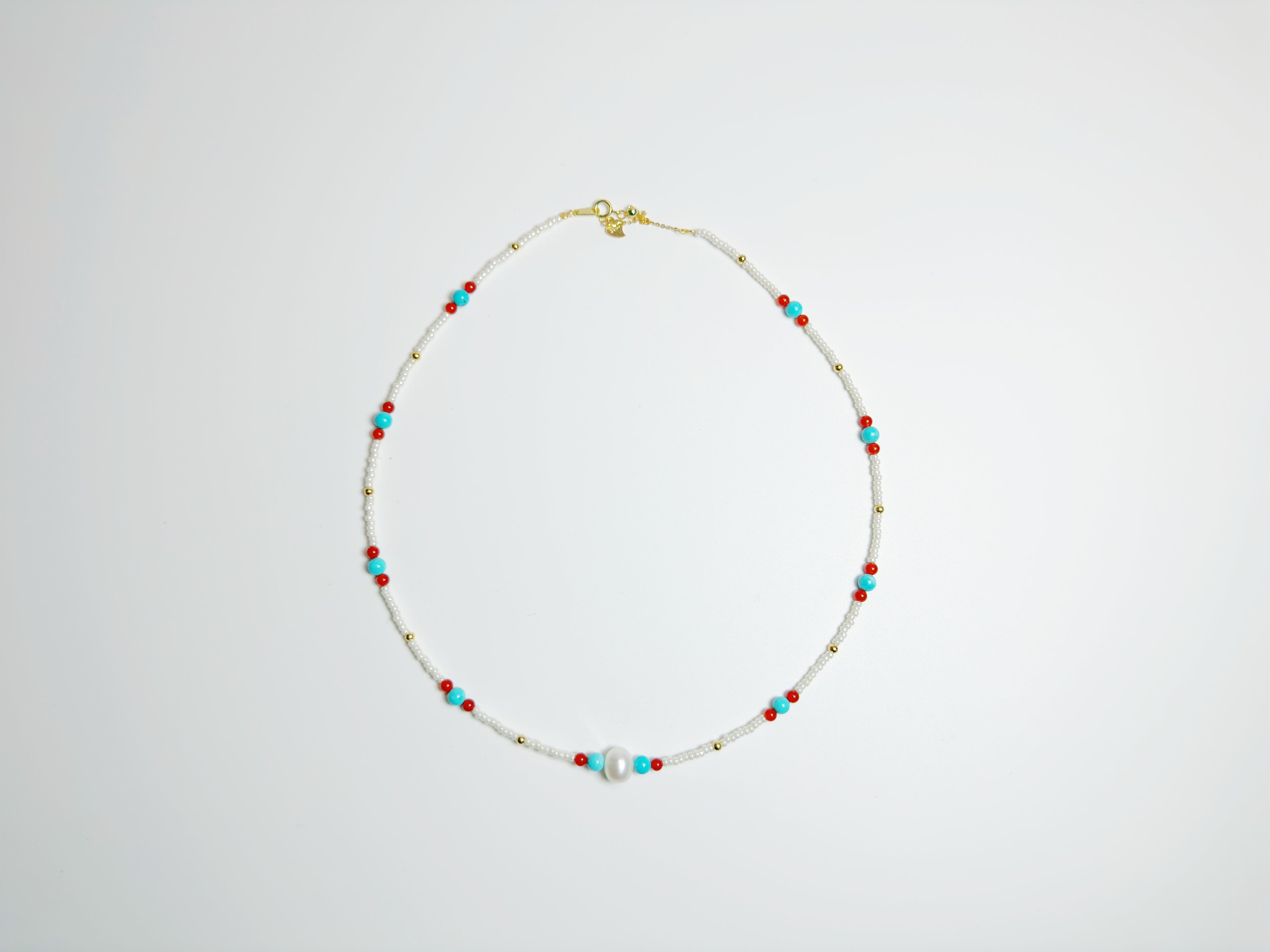 Feng Shui malachite pearl necklace for emotional balance & prosperity - metaphysical energy jewelry