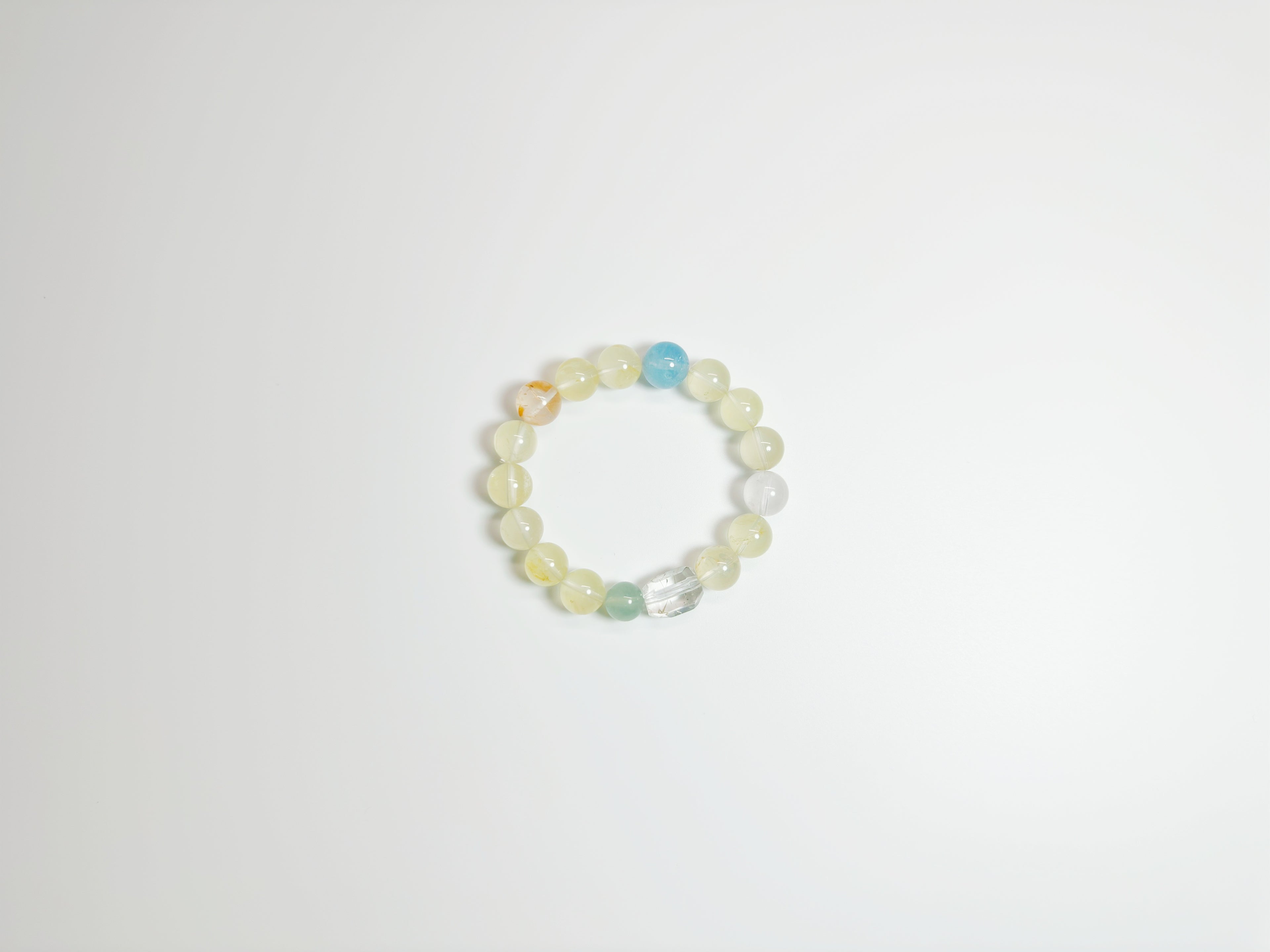 Feng Shui lemon quartz chakra bracelet for vitality & energy alignment - metaphysical harmony jewelry