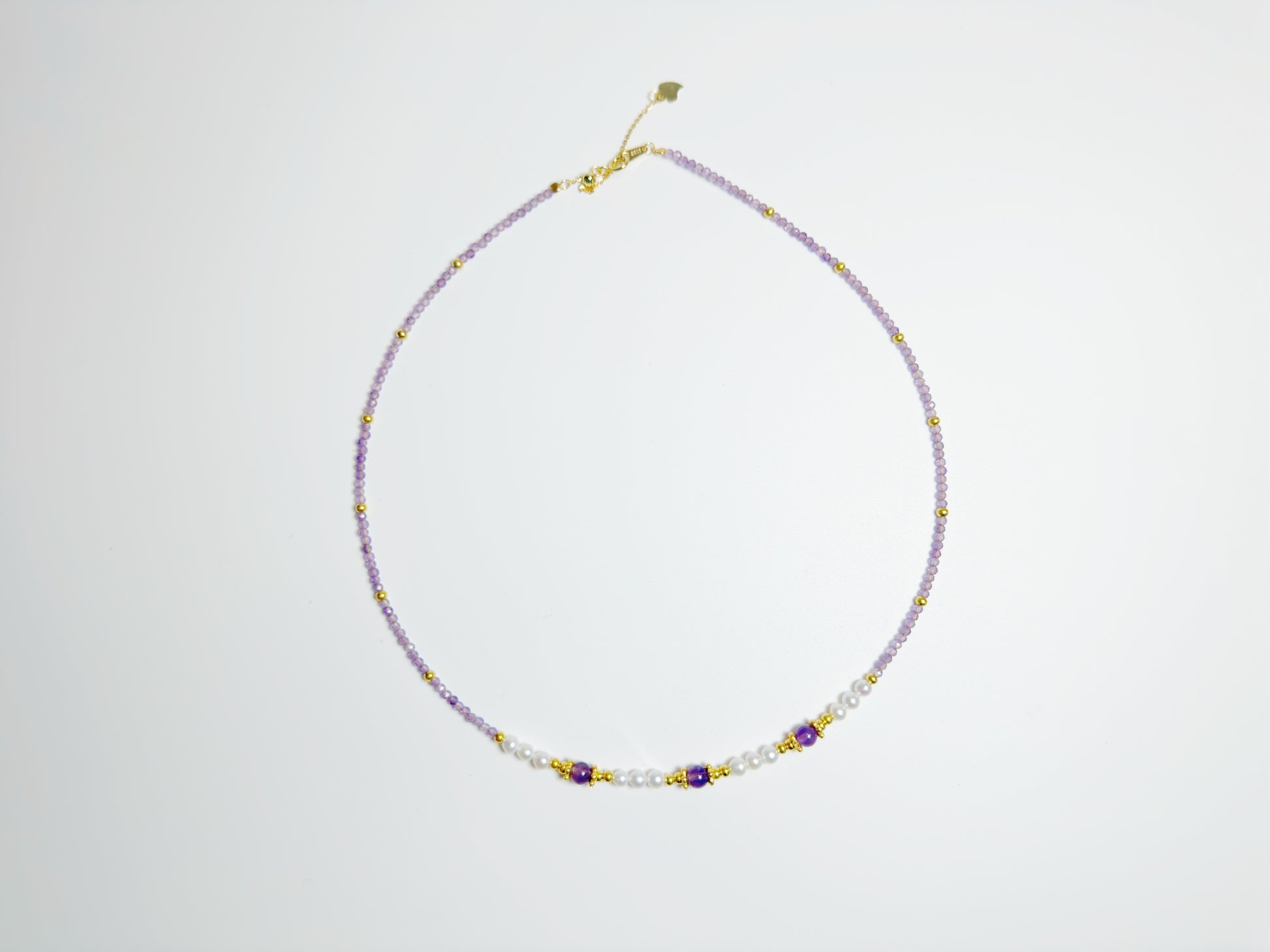 The Huá(华) – Handcrafted, Pearl & Amethyst Necklace