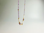Feng Shui amethyst blossom necklace with pearls for spiritual awakening - metaphysical energy jewelry