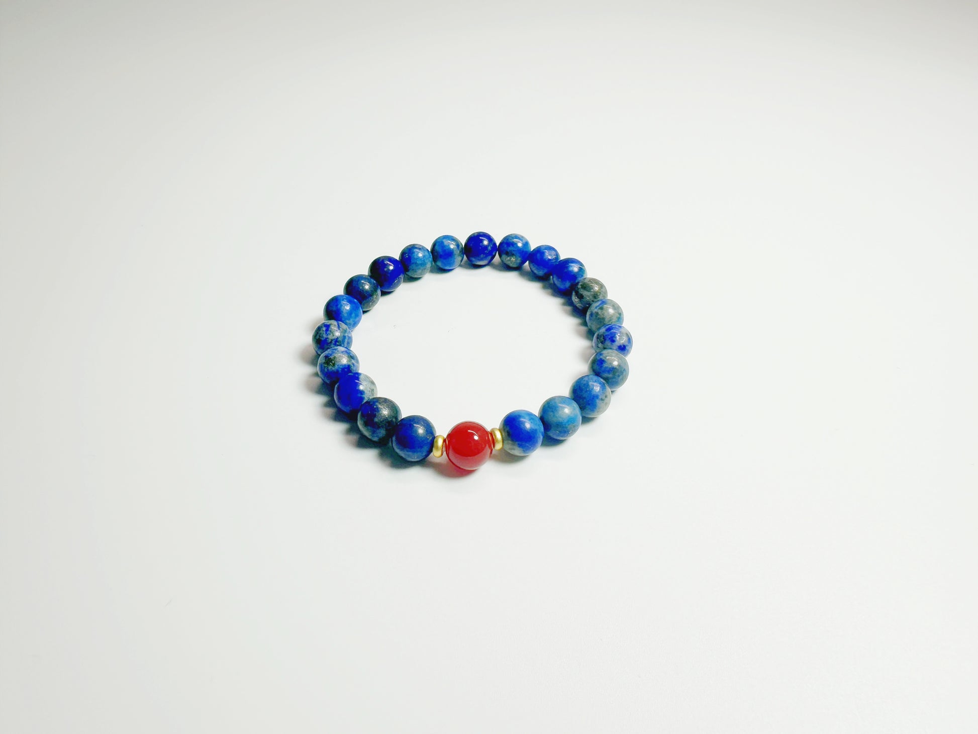 The Qí(琪) – Handcrafted, Lapis & Agate Bracelet