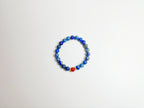 Feng Shui courage & clarity bracelet with lapis lazuli and red agate - metaphysical energy enhancer