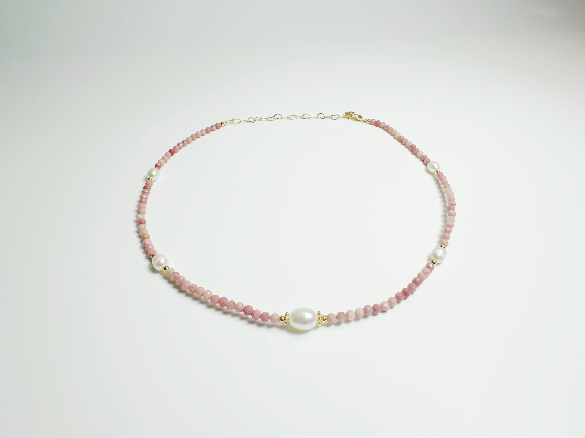 The Xīn(馨) – Handcrafted, Dyed Quartz Jade & Pearl Necklace