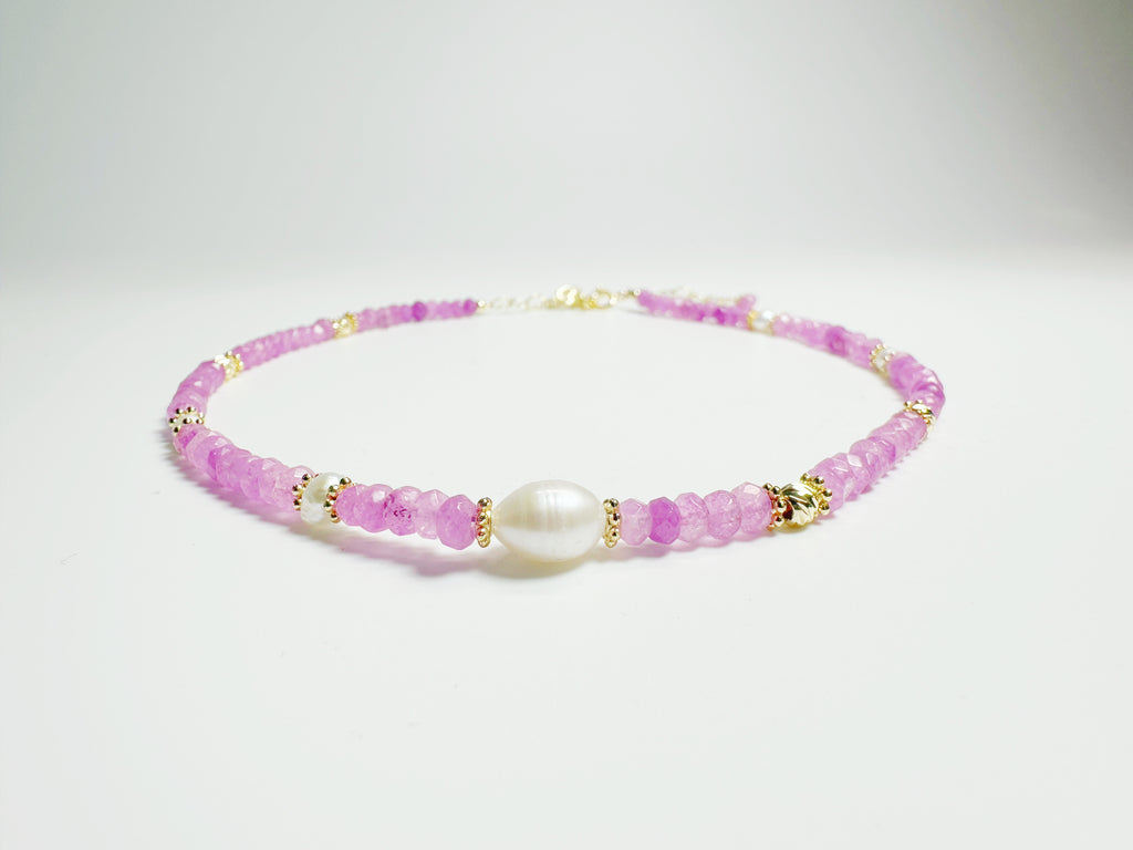 The Líng(玲) – Handcrafted, Aquamarine, Quartz & Kyanite Necklace