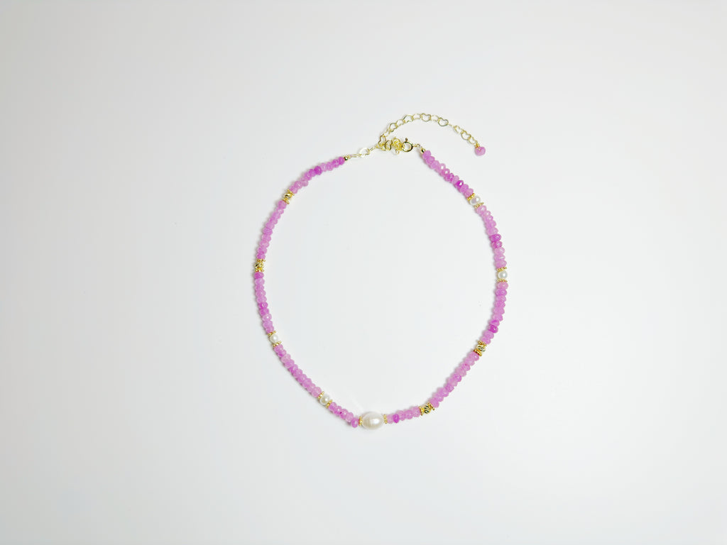 The Líng(玲) – Handcrafted, Aquamarine, Quartz & Kyanite Necklace