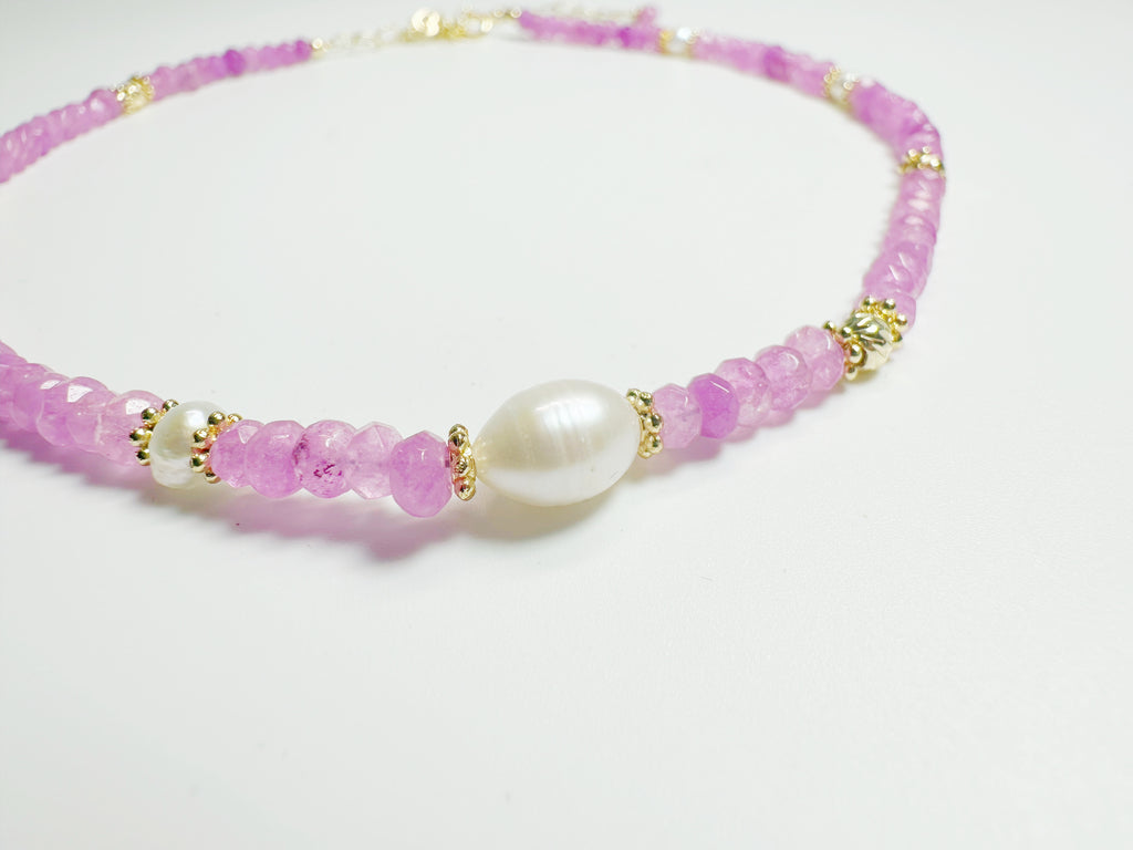 The Líng(玲) – Handcrafted, Aquamarine, Quartz & Kyanite Necklace