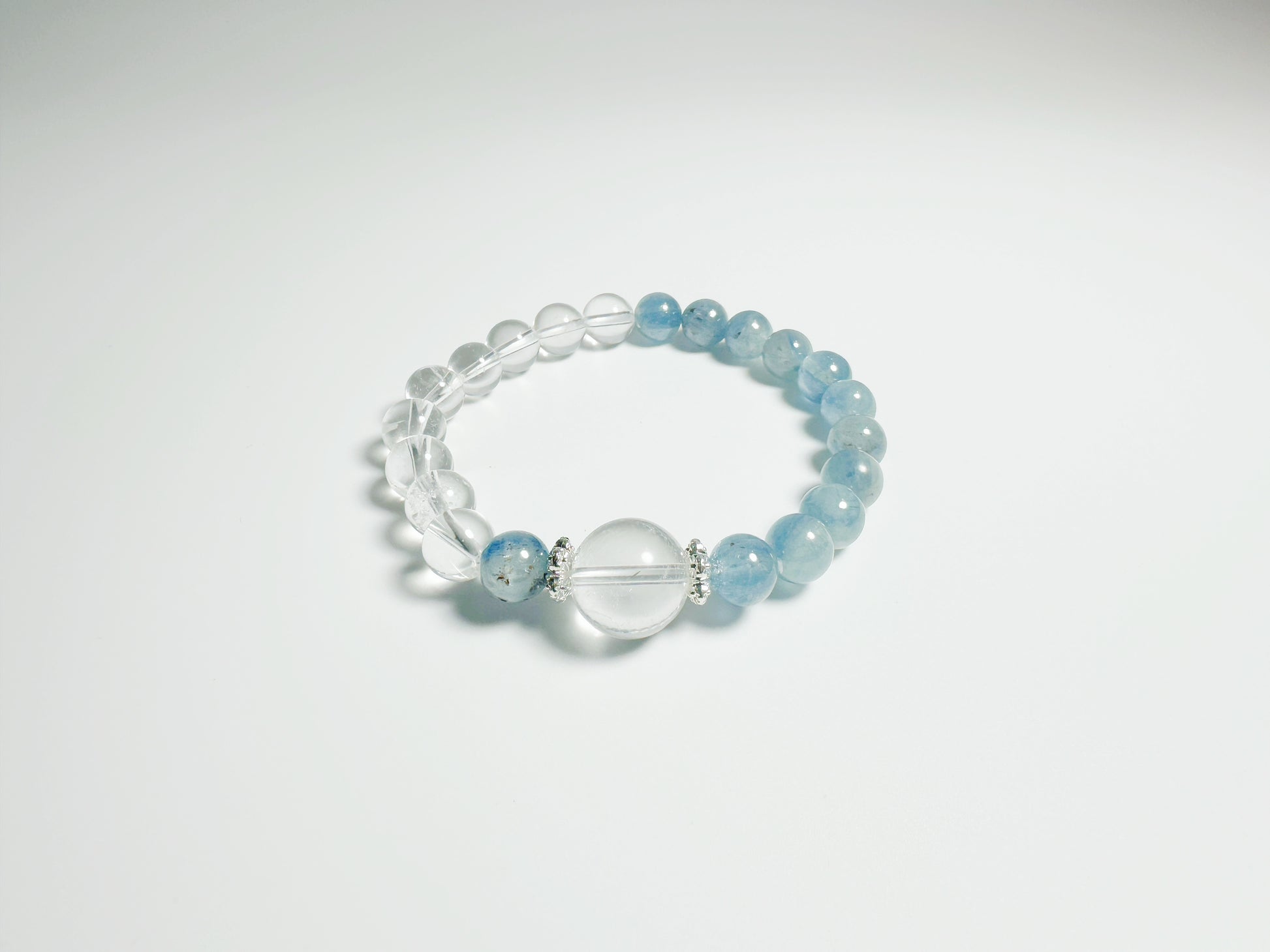 The Lán(兰) – Handcrafted, Kyanite & Clear Quartz Bracelet