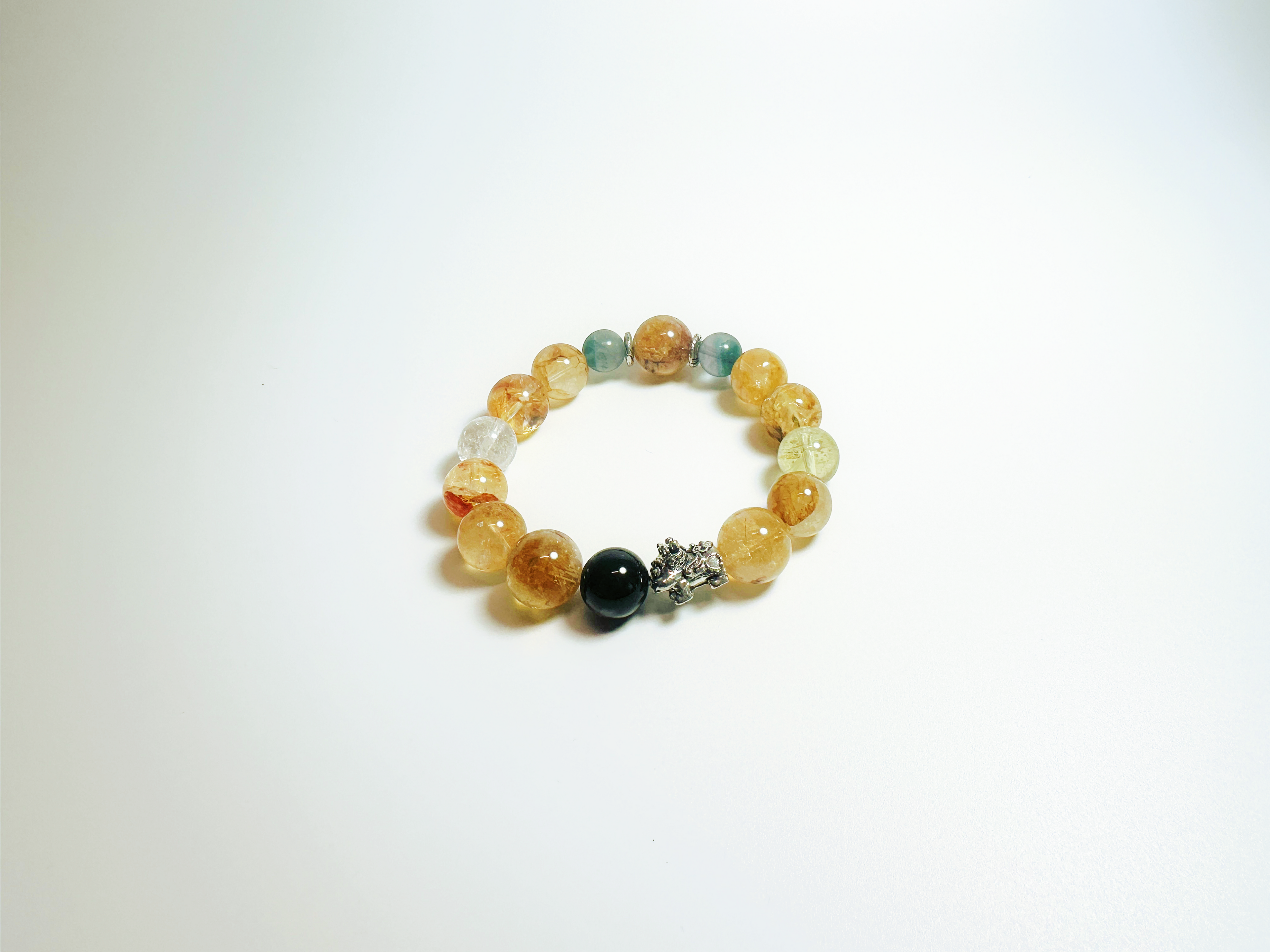 HuJiao - Tiger-Dragon Convergence, Handcrafted Crystal Bracelet