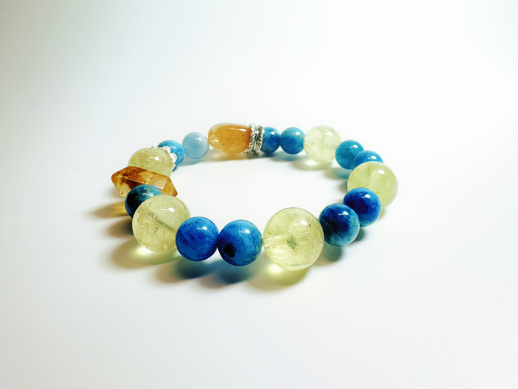 Min - The Heralded Wing, Handcrafted Crystal Bracelet