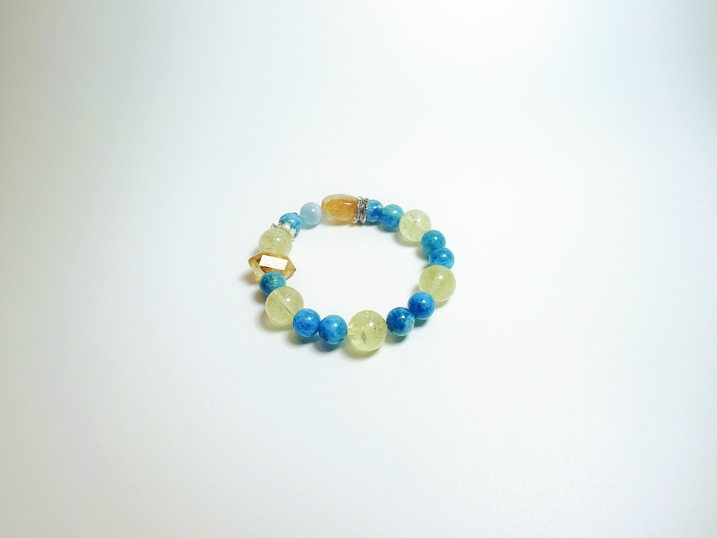 Min - The Heralded Wing, Handcrafted Crystal Bracelet