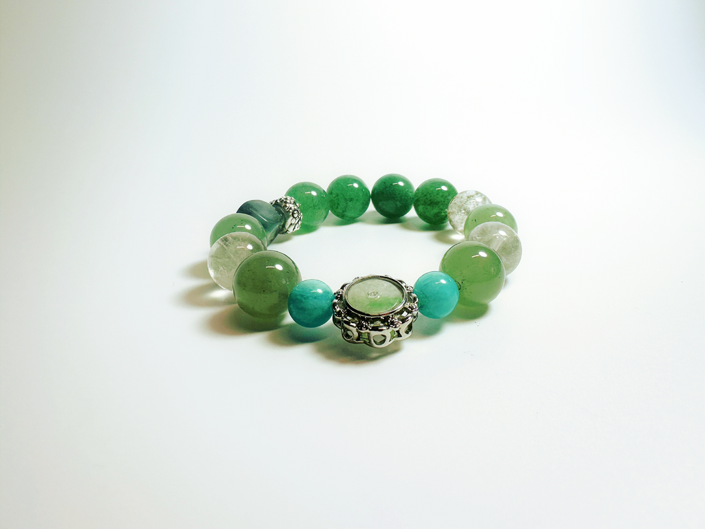 QingLong - The Celestial Azure Dragon, Handcrafted Crystal Bracelet