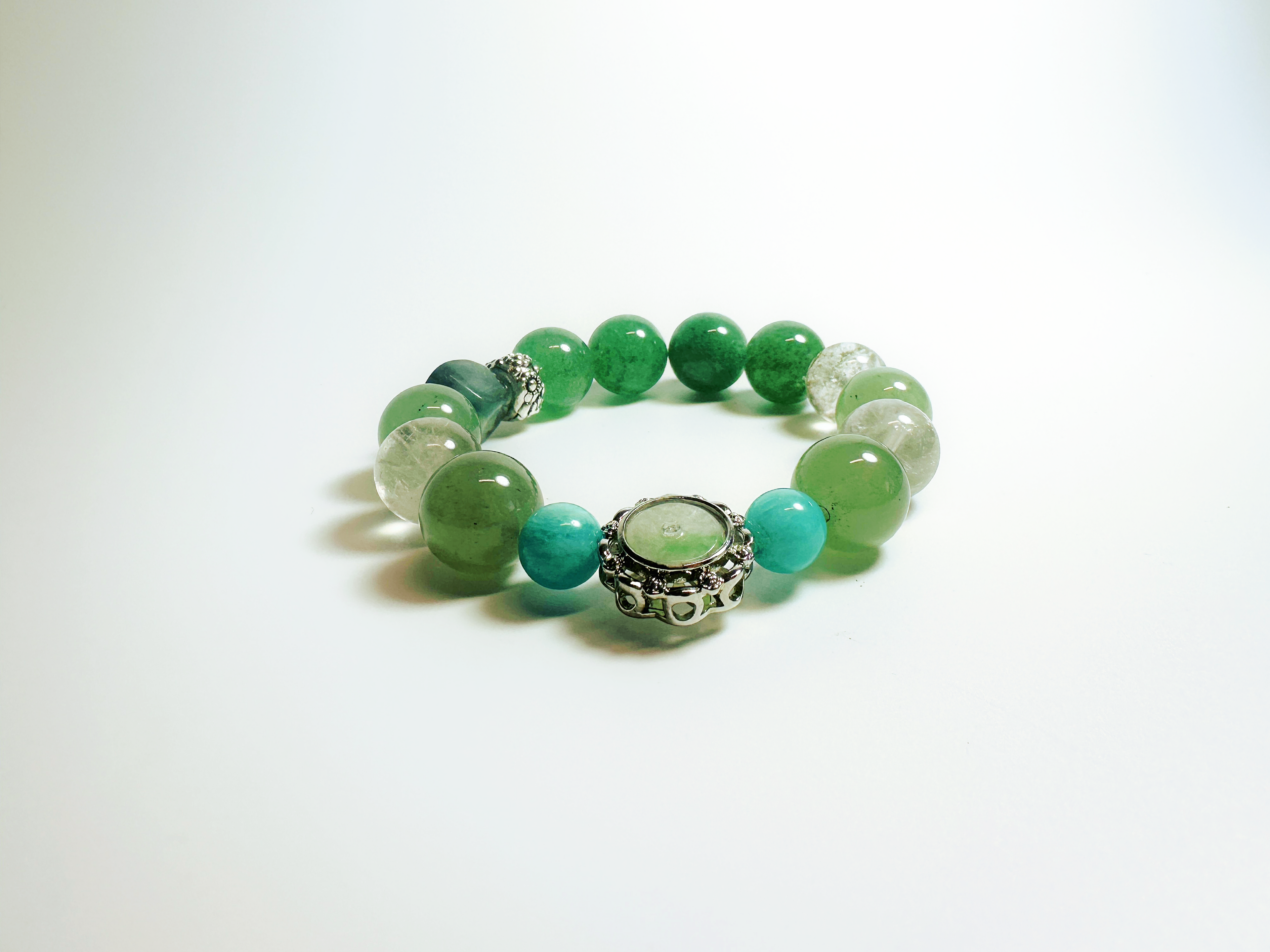 QingLong - The Celestial Azure Dragon, Handcrafted Crystal Bracelet