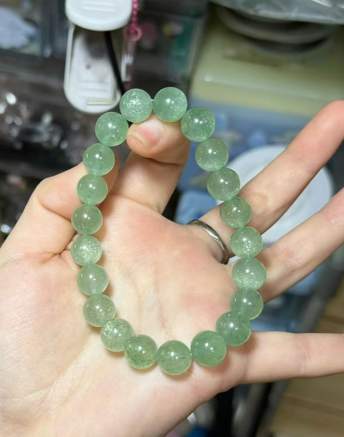 Luck & Growth Handcrafted Green Aventurine Bracelet