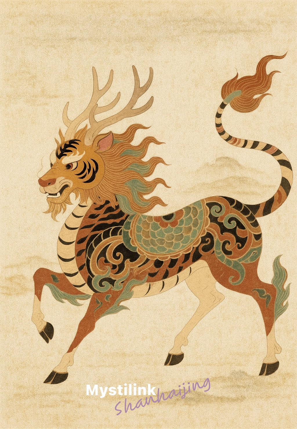 Kirin - Celestial Virtue, Handcrafted Crystal Bracelet